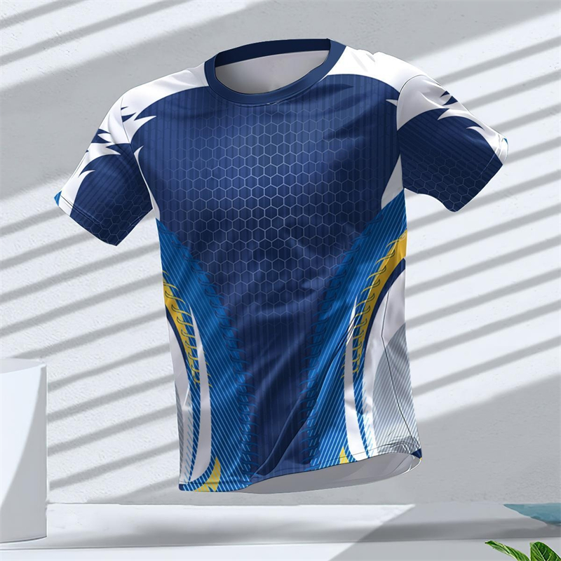 Badminton Anime - Geometric Graphic 3D Printed Sports T