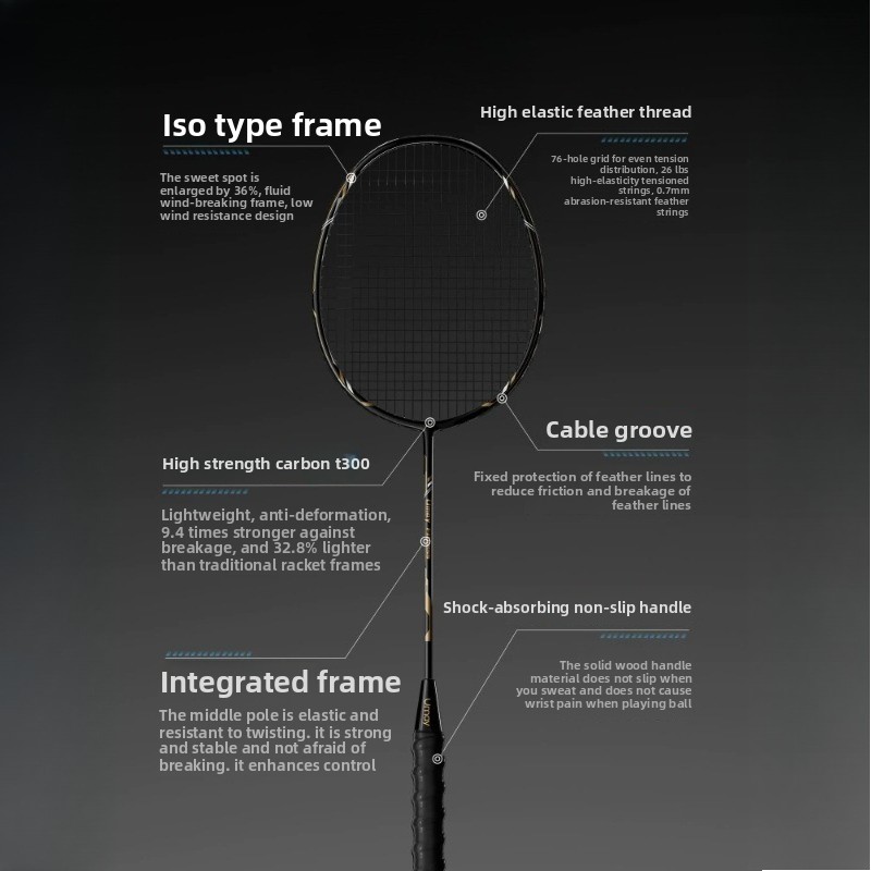 Badminton Racket Carbon Graphi – обзор и цена Badminton Raket