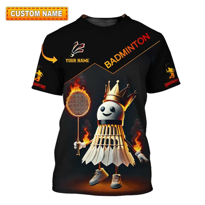 Badminton Sport T-shirt Men's  – обзор и цена Badminton Anime