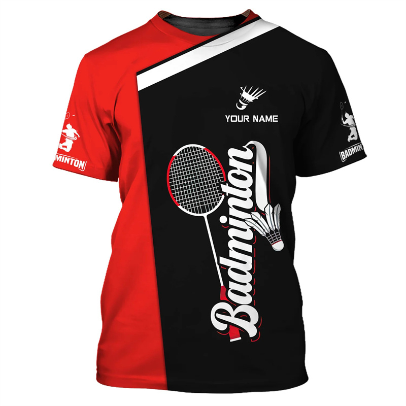 Badminton Sport T-shirt Men's  – обзор и цена Badminton Anime